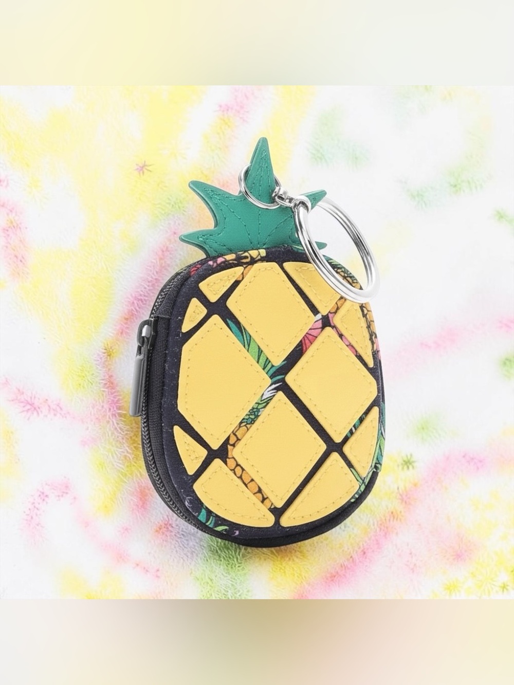 🍍VERA BRADLEY🍍Pineapple Bag Charm/Coin Purse/Toucan Party Collection/NWOT